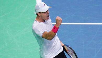 The man who ended Nadal’s career helps the Netherlands take a Davis Cup lead against Germany