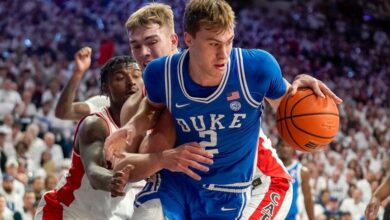 Duke’s Cooper Flagg thrives in first true road environment, quieting Arizona crowd with 24 points