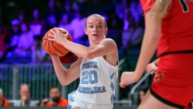 Grant scores 15 points, No. 16 North Carolina women beat Ball State 63-52 in Battle 4 Atlantis