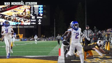 No. 12 Boise State holds off stubborn Wyoming 17-13 and advances to Mountain West title game