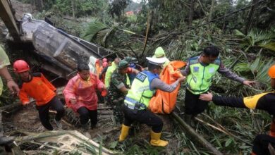 Landslide triggered by rain in Indonesia’s Sumatra island kills at least 7 people