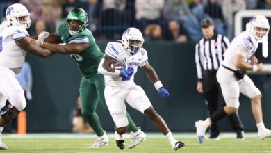 Desrosiers scores 3 TDs as Memphis tops No. 18 Tulane 34-24 to end the Green Wave’s faint CFP hopes