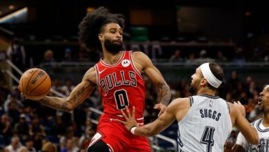 Bulls guard Coby White sidelined by a left ankle injury for game versus Nets