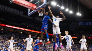 Unranked Creighton knocks off No. 1 Kansas behind Pop Isaacs’ season-high 27 points