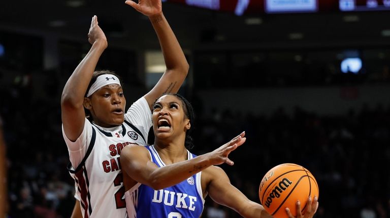 No. 3 South Carolina women hold off No. 8 Duke 81-70 for 62nd straight home win