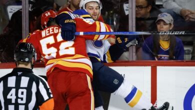 Colton Parayko scores overtime winner, Blues beat Flames 4-3