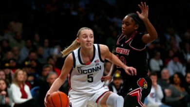 Strong, Fudd lead No. 2 UConn to 85-52 rout of No. 22 Louisville in Women’s Champions Classic