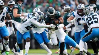 Saquon Barkley sets Eagles season-rushing record against Panthers