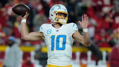 Chargers QB Justin Herbert does not practice because of left ankle injury