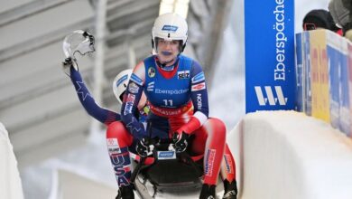 Forgan and Kirkby win another World Cup luge doubles medal for the US, placing 3rd in Oberhof