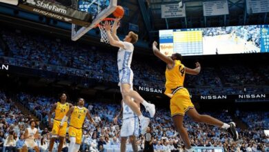 Cade Tyson scores 23 points and North Carolina routs La Salle 93-67