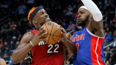 Hardaway’s hot shooting in OT helps Pistons nip Heat 125-124