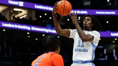 Elliot Cadeau, UNC ponder emotional loss to No. 7 Florida after comeback falls short