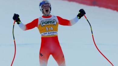 Odermatt finally wins in Gardena as he dominates a World Cup downhill