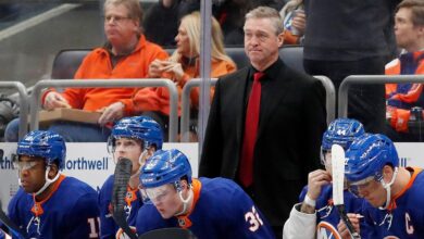 Roy tells Isles fans at practice team is working hard to make them proud