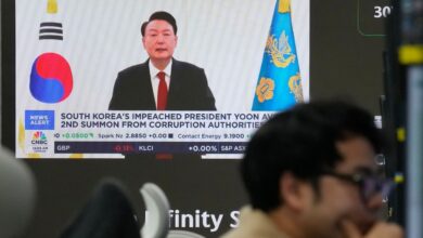 South Korean authorities seek warrant to detain impeached President Yoon in martial law probe