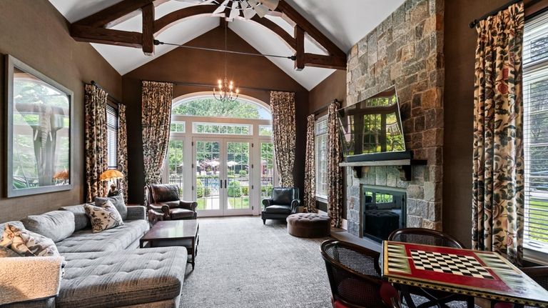 Locust Valley home for sale has movie theater, heated pool, wine cellar