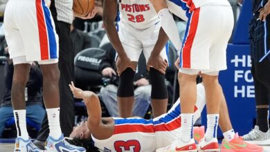 Pistons guard Jaden Ivey sustains leg injury in game against Magic