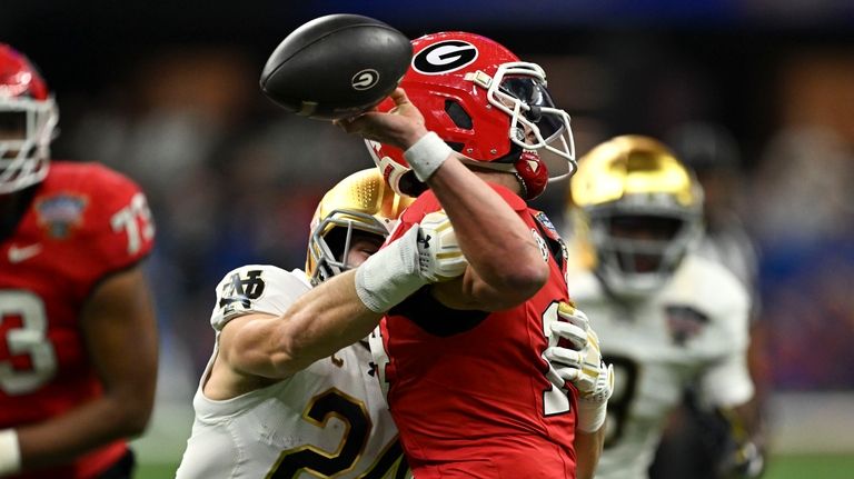 Georgia’s Kirby Smart defends aggressive but ill-fated play calls in CFP loss to Notre Dame