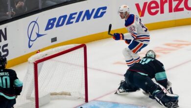 Oilers use fast start to beat the Kraken 4-2 for their 3rd straight victory