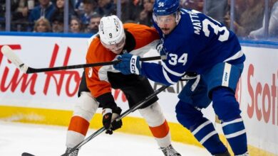 Morgan Rielly’s overtime goal sends Maple Leafs to a 4th straight win, 3-2 over the Flyers