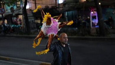 Punks distribute toys to children in need for Three Kings Day in Mexico City