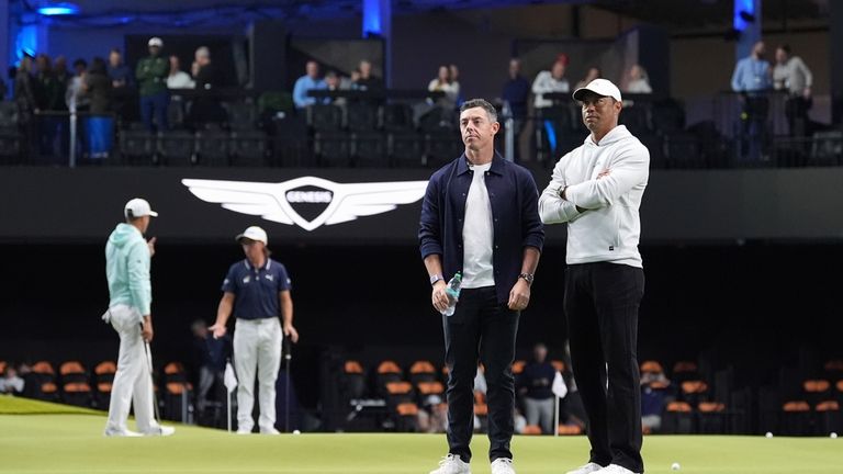 The indoor golf league that Tiger Woods and Rory McIlroy envisioned finally has its debut match