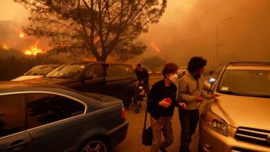 Harrowing escapes from Los Angeles wildfires were made by foot, by car or by the grace of strangers