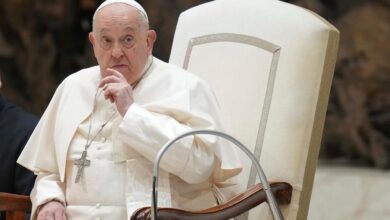 Pope asks aide to deliver his annual foreign policy address, tells ambassadors he’s battling a cold