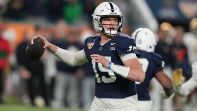 Penn State QB Drew Allar’s late interception helps seal Notre Dame’s win in Orange Bowl