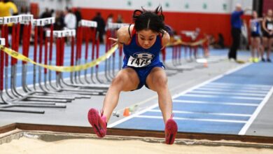 Bellport’s Nevaeh Pedraza wins 55 meters, long jump at Art Mitchell track and field Invitational