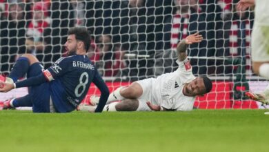 Gabriel Jesus carried off on stretcher during Arsenal-Man United match in FA Cup