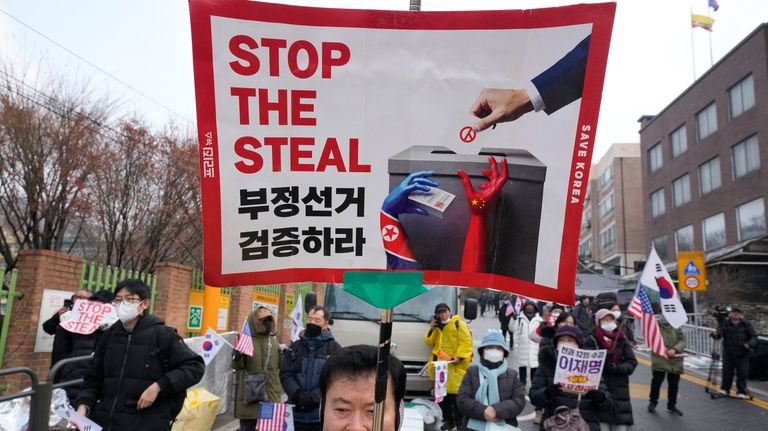 YouTube election fraud conspiracy theories fuel impeached South Korean president and his supporters