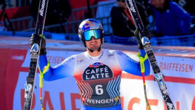 Downhill racer Dominik Paris tops 96 mph in fast World Cup classic at Wengen