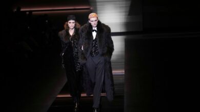 Emporio Armani collection seduces with textures, softness at Milan Fashion Week