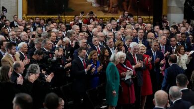 Inside the intimate inauguration: Close-up encounters between political rivals, some awkward