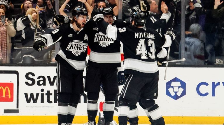 Helenius gets 1st career goal, Kempe scores for 4th straight as Kings rally to beat Panthers 2-1