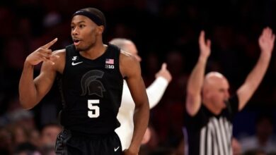 No. 8 Michigan State beats Rutgers 81-74 at MSG behind 20 points from Richardson