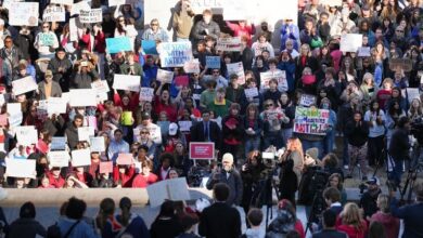 Tennessee opens session on school vouchers and Trump immigration push, as protests seek gun control