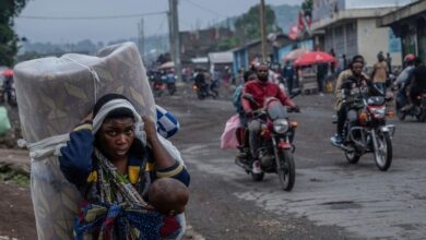 Congo’s forces try to slow Rwanda-backed rebels in the east as protests break out in the capital