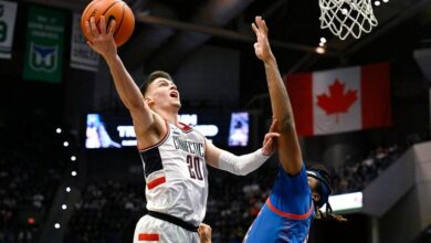 Ball and Reed help No. 25 UConn erase a 14-point deficit to top DePaul 72-61