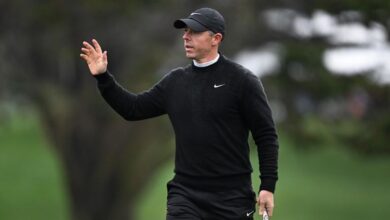 Straka has late surge to regain Pebble Beach lead over Rory McIlroy and Shane Lowry