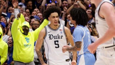 No. 2 Duke jumps all over rival North Carolina, rolls to 87-70 win to stay unbeaten in ACC