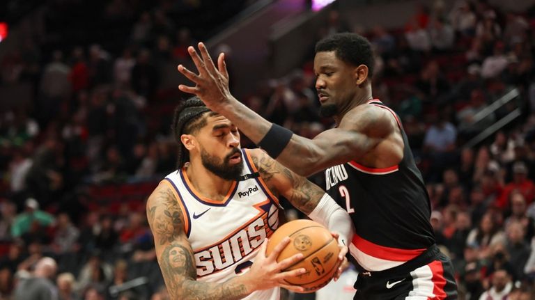 Deandre Ayton leads Trail Blazers to 127-108 victory over Suns in opener of 2-game set