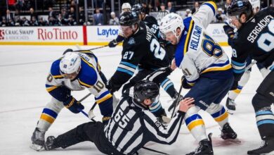 Blues beat Utah 2-1 on Jordan Kyrou’s late goal to snap 4-game losing streak