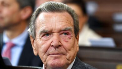 Former German leader Gerhard Schröder receiving treatment for burnout