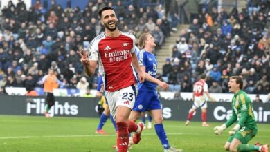 Merino scores late double as Arsenal beats Leicester 2-0 in Premier League