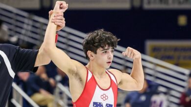 MacArthur wrestling’s Vincent Orandello breaks through for Nassau Div. I crown at 108 pounds