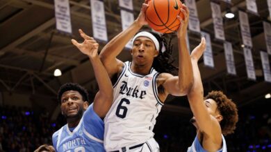 Duke forward Maliq Brown dislocates his shoulder in win over Virginia