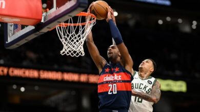 Bucks overcome Antetokounmpo’s foul trouble and hold on for a 104-101 victory over Wizards